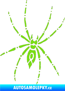 Samolepka Pavouk 011 - pravá zelená kawasaki