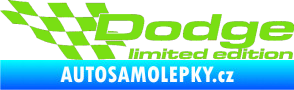 Samolepka Dodge limited edition levá zelená kawasaki