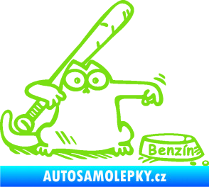 Samolepka Dolej benzin 002 pravá zelená kawasaki