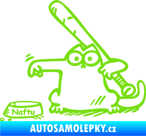 Samolepka Dolej naftu 002 levá zelená kawasaki