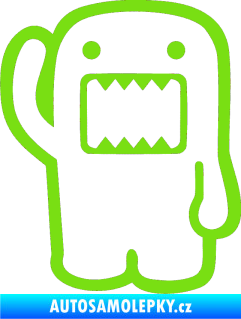 Samolepka Domo 001 levá hello zelená kawasaki