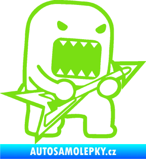 Samolepka Domo 002 pravá rocker zelená kawasaki