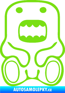 Samolepka Domo 006 sedí zelená kawasaki