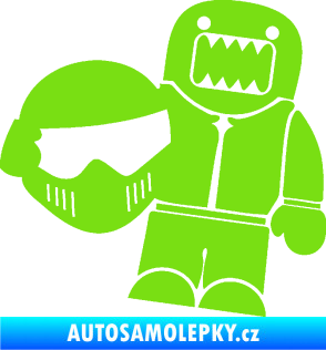 Samolepka Domo 014 levá Stig zelená kawasaki