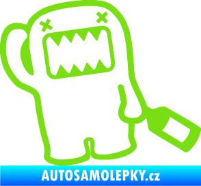 Samolepka Domo 020 drunk pravá zelená kawasaki
