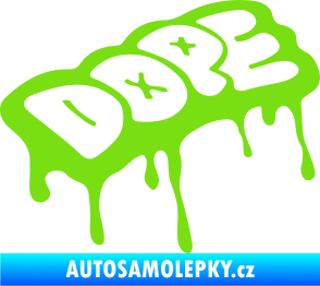 Samolepka Dope zelená kawasaki