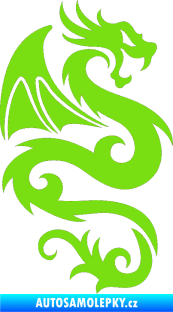 Samolepka Dragon 005 pravá zelená kawasaki