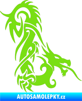 Samolepka Dragon 007 pravá zelená kawasaki