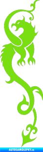 Samolepka Dragon 008 levá zelená kawasaki