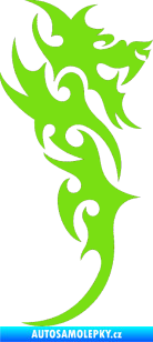 Samolepka Dragon 009 pravá zelená kawasaki