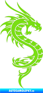 Samolepka Dragon 014 pravá zelená kawasaki