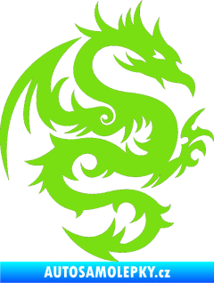 Samolepka Dragon 015 pravá zelená kawasaki