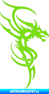 Samolepka Dragon 017 pravá zelená kawasaki