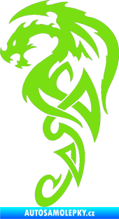 Samolepka Dragon 018 levá zelená kawasaki