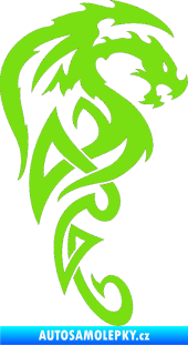 Samolepka Dragon 018 pravá zelená kawasaki