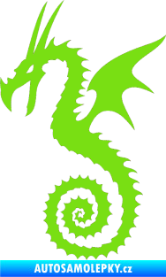 Samolepka Dragon 020 levá zelená kawasaki