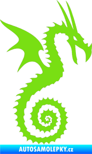 Samolepka Dragon 020 pravá zelená kawasaki