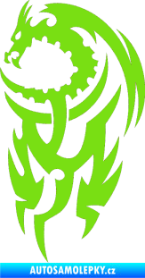Samolepka Dragon 021 levá zelená kawasaki