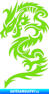 Samolepka Dragon 022 levá zelená kawasaki