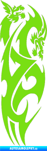 Samolepka Dragon 032 pravá zelená kawasaki