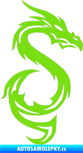 Samolepka Dragon 033 pravá zelená kawasaki