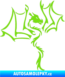 Samolepka Dragon 034 pravá zelená kawasaki