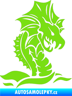 Samolepka Dragon 040 pravá zelená kawasaki