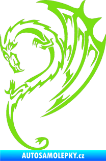 Samolepka Dragon 043 levá zelená kawasaki