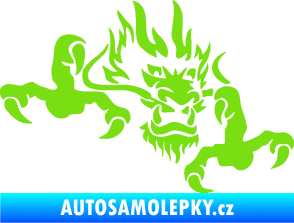 Samolepka Dragon 049 pravá zelená kawasaki