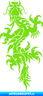 Samolepka Dragon 050 levá zelená kawasaki