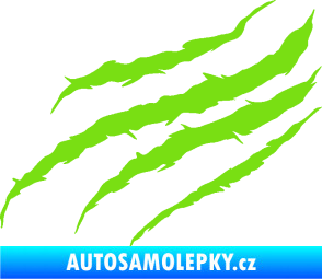 Samolepka Drápanec 001 levá zelená kawasaki