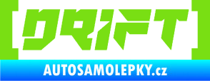 Samolepka Drift 006 nápis zelená kawasaki