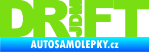 Samolepka Drift 008  nápis JDM zelená kawasaki