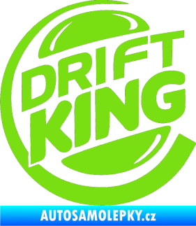 Samolepka Drift king zelená kawasaki