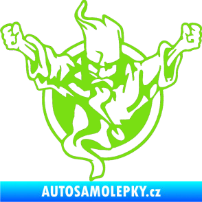 Samolepka Duch 001 levá zelená kawasaki