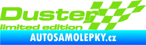 Samolepka Duster limited edition pravá zelená kawasaki