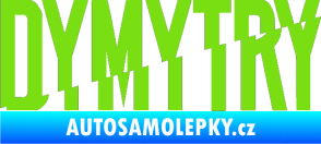 Samolepka Dymytry 001 zelená kawasaki