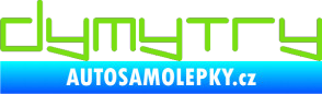 Samolepka Dymytry 002 zelená kawasaki
