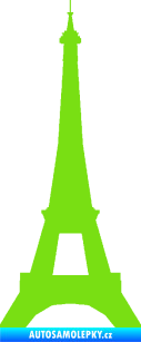 Samolepka Eifelova věž 001 zelená kawasaki