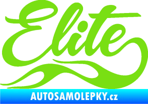 Samolepka Elite nápis zelená kawasaki