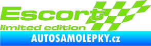 Samolepka Escort limited edition pravá zelená kawasaki