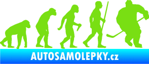 Samolepka Evoluce 003 hokej pravá zelená kawasaki