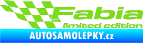 Samolepka Fabia limited edition levá zelená kawasaki