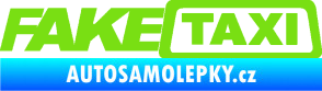 Samolepka Fake taxi nápis zelená kawasaki