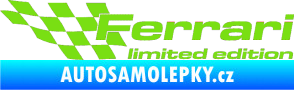 Samolepka Ferrari limited edition levá zelená kawasaki