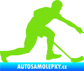 Samolepka Florbal 005 pravá zelená kawasaki