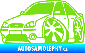 Samolepka Ford Mondeo karikatura levá zelená kawasaki