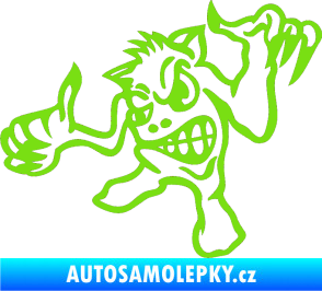 Samolepka Formelák levá zelená kawasaki