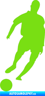 Samolepka Fotbalista 007 levá zelená kawasaki