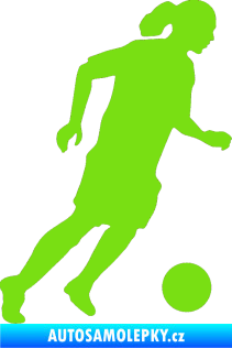 Samolepka Fotbalista 018 pravá zelená kawasaki